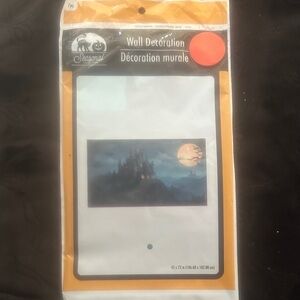 Wall Decoration with Black and Orange Design